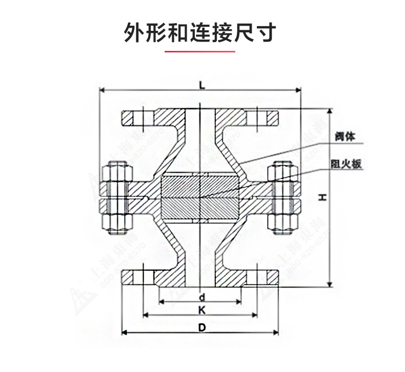 GZW-1不锈钢管道阻火器_乐动.体育 （中国） 官方网站结构图.jpg