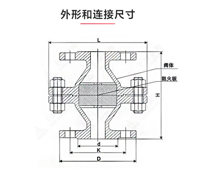 GZW-1铸钢管道阻火器_乐动.体育 （中国） 官方网站结构图.jpg